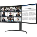 LG UltraWide 34WR55QK-B 34" Moniteur incurvé  Noir, 2x HDMI, DisplayPort, 2x UBS-A, USB-C