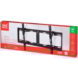 One for all WM 4621 support pour téléviseur 2,13 m (84") Noir, Support mural Noir, 81,3 cm (32"), 2,13 m (84"), 200 x 200 mm, 600 x 400 mm, 0 - 15°, Noir