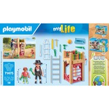 PLAYMOBIL City Life - Un charpentier en route pour son travail, Jouets de construction 71475