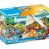 PLAYMOBIL Family Fun - Famille en Camping, Jouets de construction 70743