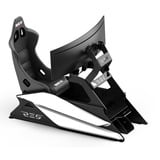 Res-Tech CK GT 02 0W RTE GT COCKPIT SHINY WHITE, Simulateur de course Noir/blanc brillant