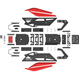 Res-Tech CK GT 02 0W RTE GT COCKPIT SHINY WHITE, Simulateur de course Noir/blanc brillant