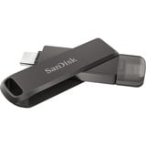 SanDisk iXpand Luxe 128 Go, Clé USB Noir, USB Type-C, connecteur Apple Lightning