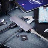 Sharkoon Adaptateur combo USB 3.0 Type C, Station d'accueil Gris foncé