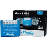 Shelly Qubino Wave 1 Mini, Relais Bleu/Blanc, 1 canal, Z-Wave