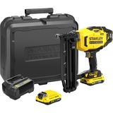 Stanley Finisseur 16G Fatmax V20 18V, Agrafeuse électrique Noir/Jaune, 2x Batterie et chargeur inclus