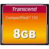 Transcend Carte CompactFlash 8 Go, Carte mémoire Noir