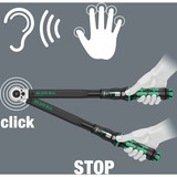 Wera Clé dynamométrique réglable Click-Torque C 3 Push R/L Noir/Vert, 40-200 Nm