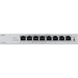 Zyxel 8-Port GbE PoE Web Managed, Switch Gris