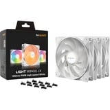 be quiet! Light Wings LX PWM high-speed ventilateurs de boîtier RGB  Blanc, 3 pièces, 120 x 120 x 25 mm