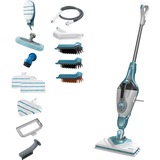 BLACK+DECKER Nettoyeur vapeur Blanc/bleu-gris