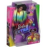 Barbie Extra Doll 1 - Rainbow Coat with Pet, Poupée 