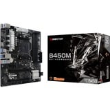 Biostar B450MX-S carte mère socket AM4 Noir, RAID, Gb-LAN, Sound, µATX)