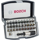 Bosch 2 607 017 319 foret Ensemble de forets 32 pièce(s), Set d'embouts de vissage Perceuse, Ensemble de forets, 25 mm, 32 pièce(s), PH1, PH2 (2x), PH3 PH1, PH2 (2x), PH3, PZ1, PZ2 (2x), PZ3 PZ1, PZ2 (2x), PZ3, HEX 3/4/5/6 HEX...