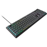 Corsair K55 CORE RGB, clavier gaming Gris clair, Layout États-Unis, Membrane, Layout US, membrane, LED RGB