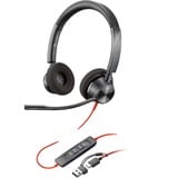 HP Poly Blackwire 3320 Stereo USB-C casque on-ear Noir, PC