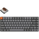 Keychron K3 Max-H3, clavier Gris/Noir, Layout BE, Gateron Low Profile 2.0 Mechanical Brown, RGB leds 75%, Double-shot ABS, Hot-swappable, Bluetooth, 2.4GHz