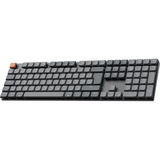 Keychron K5 Max-H1Z RGB clavier mécanique Gris, Layout BE (AZERTY), Gateron Low Profile 2.0 Mechanical Red, 100%, Double-shot PBT, Hot-swappable, Bluetooth, 2.4GHz