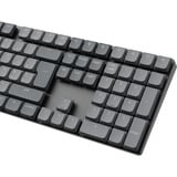 Keychron K5 Max-H1Z, clavier Gris/Noir, Layout BE, Gateron Low Profile 2.0 Mechanical Red, LED RGB, double injection PBT, remplaçable à chaud, Bluetooth, 2,4 GHz