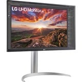 LG UltraFine 27UP85NP-W 27" 4K UHD Moniteur  Blanc/Argent, 2x HDMI, DisplayPort, 2x USB-A, USB-C