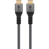 goobay Plus Câble HDMI haut débit avec Ethernet Gris, 5 mètres