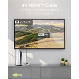goobay Plus Câble HDMI haut débit avec Ethernet Gris, 5 mètres
