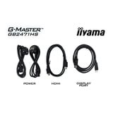 iiyama G-Master Red Eagle GB2471HS-B1 23.8" Moniteur gaming  Noir, 240 Hz, HDMI, DisplayPort, audio, NVIDIA G-Sync