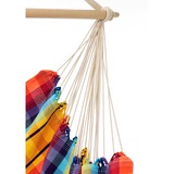 Amazonas Brasil Rainbow, Chaise accrochante Bleu, Fauteuil suspendu type hamac, Sans support, Intérieur & extérieur, Multicolore, Coton, Polyester, 150 kg