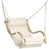 Amazonas Fat Chair Creme, Chaise accrochante Crème, Fauteuil suspendu, Sans support, Intérieur & extérieur, Blanc, Polyester, 120 kg