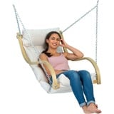Amazonas Fat Chair Creme, Chaise accrochante Crème, Fauteuil suspendu, Sans support, Intérieur & extérieur, Blanc, Polyester, 120 kg