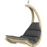Amazonas Swing Chair Anthracite, Chaise accrochante Anthracite/taupe, Chaise bain de soleil, Sans support, Intérieur & extérieur, Gris, Polyester, Polypropylène (PP), 120 kg