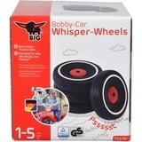 BIG Bobby Car - Voiture de marche Whisper Wheels, Ensemble de roues Noir, 4 pièces