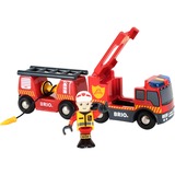 BRIO Camion de Pompiers son et Lumière, Jeu véhicule Rouge/Jaune, Garçon/Fille, 3 an(s), LR44, Noir, Rouge