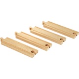 BRIO Circuit de train en bois - Droites moyennes Marron, Piste, BRIO, 3 année(s), 4 pièce(s), Bois