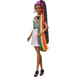 Barbie Cheveux pailletés arc-en-ciel, Poupée 