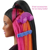 Barbie Cheveux pailletés arc-en-ciel, Poupée 
