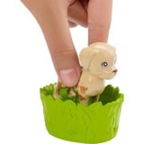 Barbie Famille Coffret le Bain des Animaux, Poupée 