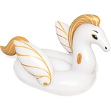 Bestway Rider Luxe Pegasus Ride-On Jumbo, Animal de piscine Blanc/Or