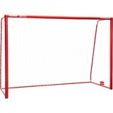 HUDORA But de football avec filet de but Rouge/Blanc