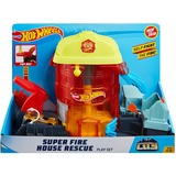 Hot Wheels Super City Fire House Rescue Play Set, Circuit 