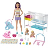 Mattel Barbie - Famille coffret Chambre des jumeaux, Poupée Fille, 3 an(s)
