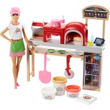 Mattel Pizza Chef Doll and Playset, Poupée Multicolore, Femelle, Fille, 3 an(s), Barbie, Pas pour les enfants de moins de 36 mois