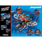 PLAYMOBIL Galaxy Police - Hélicoptère et pirates de l'espace, Jouets de construction 70023
