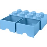 Room Copenhagen LEGO Brick Drawer 8 Light blue, Boîte de rangement Bleu clair