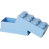 Room Copenhagen LEGO Mini Box Lunchbox, Lunch-Box Bleu, Boîte de rangement alimentaire, Enfant, Bleu, Polypropylène (PP), Monochromatique, Rectangulaire