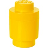 Room Copenhagen LEGO Storage Brick 1 Round Yellow, Boîte de rangement Jaune