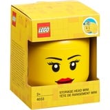 Room Copenhagen R.C. LEGO Storage Head 'Girl, mini, Boîte de rangement Jaune