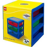 Room Copenhagen Rack à 3 tiroirs LEGO Iconic, Boîte de rangement Bleu