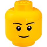 Room Copenhagen Tête de rangement LEGO "Boy" Petit Jaune, Boîte de rangement Jaune