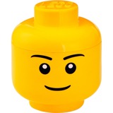 Room Copenhagen Tête de rangement LEGO "Boy", jaune, Boîte de rangement Jaune